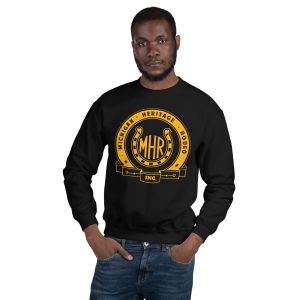 Michigan Heritage Rodeo Men’s Black & Gold Crewneck Sweatshirt