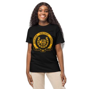 Michigan Heritage Rodeo Black & Gold Logo Tee