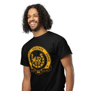 Michigan Heritage Rodeo Black & Gold Logo Tee